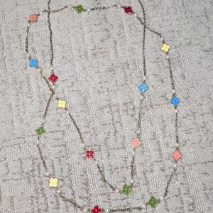 Source Unknown Colorful Floral Necklace